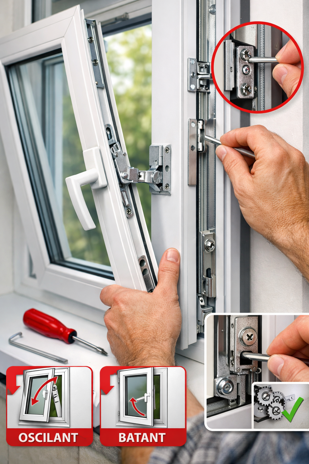 reglaj geam termopan