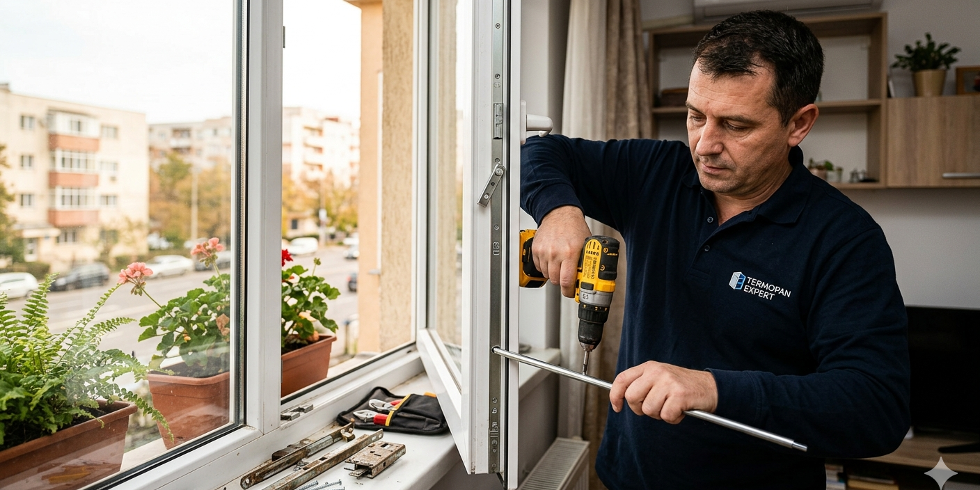 Schimbare sistem inchidere geam termopan Schimbare sistem inchidere geam termopan